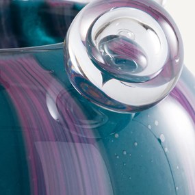 Βάζο από φυσητό γυαλί με 3 φούσκες, ύψος 18 εκ., Celis