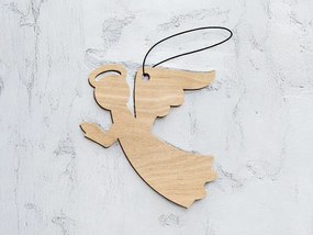 Σετ των 3 Intra απο ξύλο plywood 3mm-4mm πάχος – Χριστουγεννιάτικο στολίδι αγγέλου 50x60 cm INTRAVECTRY-MY552642