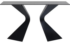 Κονσόλα Gloria Κεραμική Μαύρη 140x45x81 εκ - Μαύρο
