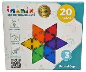 Imanix Μαγνητικό Παιχνίδι Κατασκευών Με Τριγωνικά Κομμάτια 20τμχ 477980