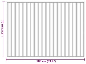 Χαλί Ορθογώνιο Ανοιχτό Φυσικό 70 x 100 εκ. Μπαμπού - Μπεζ