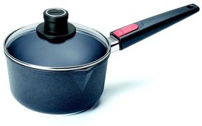 Κατσαρολάκι Γάλακτος Αντικολλητικό Titanium Nowo 1118ILL 18cm 2lt Clear-Black Woll 18 cm Aluminium