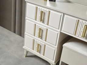 Stewehome Μοντέρνο Λευκό Σετ Κρεβατοκάμαρας 160x200x105 cm