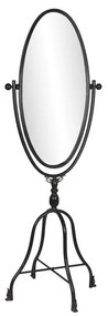 Μόνιμος καθρέφτης DKD Home Decor Μαύρο Μέταλλο Κρυστάλλινο 61 x 62 x 174 cm