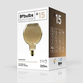 LED Filament Λαμπτήρας Φυμέ G15 σειρά Ghost Γλόμπος G125 6W E27 1900K Dimmable