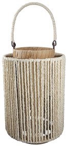 Φανάρι ArteLibre Καφέ Μέταλλο/Χαρτί 28cm-05160554