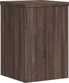 vidaXL Βάσεις Φυτών 2 Τεμ. Καφέ Δρυς 20x20x30 εκ. Επεξεργασμένο Ξύλο