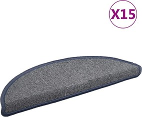 vidaXL Στρώματα σκάλας 15 τεμ. 56 x 17 x 3 cm Non-Slip