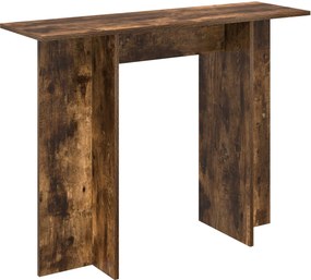 vidaXL Τραπέζι κονσόλας Καπνιστή Δρυς 100 x 30 x 75 εκ