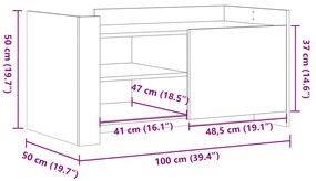 ΤΡΑΠΕΖΑΚΙ ΣΑΛΟΝΙΟΥ ΜΑΥΡΟ 100X50X50 ΕΚ. ΕΠΕΞΕΡΓΑΣΜΕΝΟ ΞΥΛΟ 848361