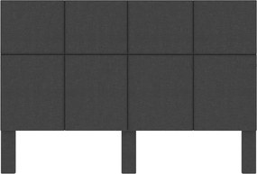 vidaXL Κεφαλάρι Σκούρο Γκρι 180 x 200 εκ. Υφασμάτινο
