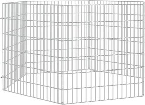 vidaXL Περίφραξη Ζώων Ελεύθερης Βοσκής 6 Πάνελ 54x60 εκ. Γαλβ. Σίδερο