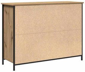 vidaXL Πλαϊνό γραφείο artisan δρυς 100 x 35 x 75 εκ.