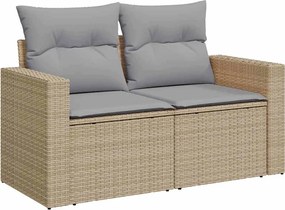 vidaXL Σετ Καναπέ Κήπου 14 pcs Μπεζ συνθετικό ρατάν