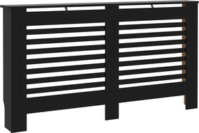 vidaXL Κάλυμμα Καλοριφέρ Μαύρο 152 x 19 x 81,5 εκ. από MDF