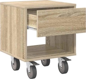 vidaXL Κομοδίνο Δρύς Sonoma 40,5 x 40 x 48 εκ. Επεξεργασμένο ξύλο