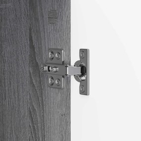 vidaXL Πλαϊνό γραφείο Γκρι Sonoma 66 x 34,5 x 92 εκ.
