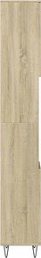 vidaXL Ντουλάπι Μπάνιου Sonoma Δρυς 30x30x190 εκ. Επεξεργασμένο Ξύλο