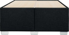 vidaXL Πλαίσιο Κρεβατιού χωρίς στρώμα Μαύρο 120x190 εκ. Υφασμάτινο