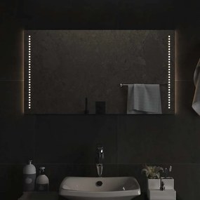 vidaXL Καθρέφτης Μπάνιου με LED 90x50 εκ.