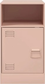 vidaXL Κομοδίνα 2 τεμ. Ροζ 34,5x39x62 εκ. από Χάλυβα