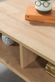 Τραπεζάκι Σαλονιού Sapphire Δρυς SILI 100x56x20