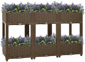 vidaXL Ζαρντινιέρα 120 x 40 x 71 εκ. από Πολυπροπυλένιο