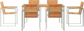 vidaXL Σέτ φαγητού για κήπο 7 pcs