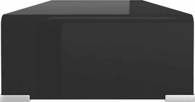 vidaXL Βάση Τηλεόρασης/Οθόνης Μαύρη 70 x 30 x 13 εκ. Γυάλινη