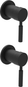 La Torre New Tech 12151N Black Matt - Μίκτης εντοιχισμού με εκτροπεα 3 εξόδων