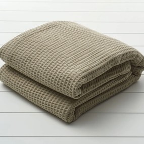 Κουβέρτα Πικέ King Size (260x250) Vesta 1080 Κυψέλη Μπεζ