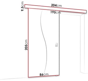 Συρόμενες πόρτες Dover 150, 33 kg, Άσπρο, Πλαστικοποιημένη μοριοσανίδα, Καθρέφτης, Αλουμίνιο | Epipla1.gr
