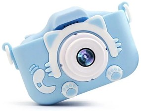 Q1 Kitty Kids Compact Φωτογραφική Μηχανή 12MP με Οθόνη 2" και Ανάλυση Video 4608 x 3456 pixels Μπλε
