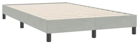 ΚΡΕΒΑΤΙ BOXSPRING ΜΕ ΣΤΡΩΜΑ ΑΝΟΙΧΤΟ ΓΚΡΙ 120X220 ΕΚ. ΒΕΛΟΥΔΙΝΟ 3317019