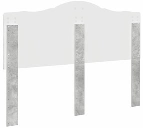 vidaXL Κεφαλάρι με κεφαλάρι Σκυρόδεμα Γκρι 160 cm Επεξεργασμένο ξύλο