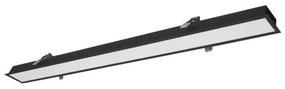 Γραμμικό Φωτιστικό Χωνευτό Viokef Station Ultra 3911-04086-3-B-D4 L860 3000K Dimmable Μαύρο Ματ