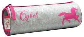 Βagtrotter κασετίνα βαρελάκι &quot;Cybel&quot; γκρι 22x7εκ.  τμχ.