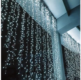 Λαμπάκια 240 LED Κουρτίνα Λαμπάκια Ψυχρό Φως Επεκτεινόμενα IP44 200x100cm Διάφανο X08240221 ACA-X08240221-Διάφανο X08240221