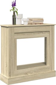 vidaXL Πλαίσιο Τζακιού Sonoma Δρυς 90x30x90 εκ. από Επεξ. Ξύλο