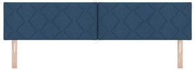 vidaXL Υφασμάτινο Κεφαλάρι Geometric με κεφαλάρι Μπλε 200 cm ύφασμα