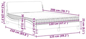 ΚΡΕΒΑΤΙ ΜΕ ΣΤΡΩΜΑ ΣΚΟΥΡΟ ΓΚΡΙ 120X200 ΕΚ. ΒΕΛΟΥΔΙΝΟ 3208372