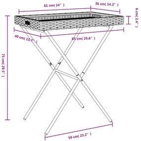 ΤΡΑΠΕΖΙ ΔΙΣΚΟΣ ΠΤΥΣΣΟΜΕΝΟ ΜΠΕΖ 65X40X75 ΕΚ. ΣΥΝΘΕΤΙΚΟ ΡΑΤΑΝ 365130