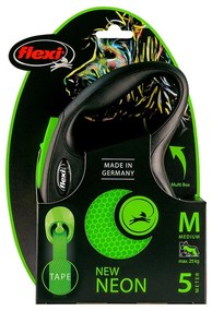 Λουρί Σκύλου Flexi NEW NEON 5 m Μέγεθος S Πράσινο