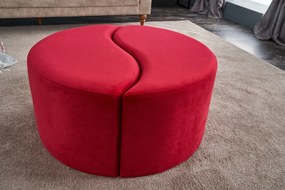 Πουφ Σκαμπό Κόκκινο ALIS 80x80x40