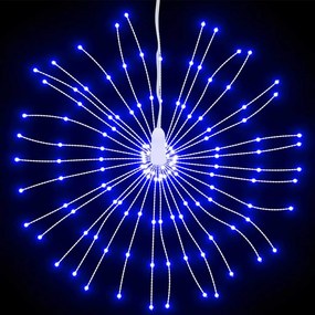 vidaXL Φωτάκια Χριστουγεννιάτικα 4 Τεμ. 140 LED Μπλε 17 εκ.