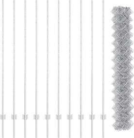 vidaXL Τεντώτο με στήριγμα Ασημί