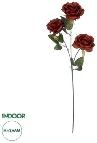 Artificial Garden RED CLIMBING ROSE BRANCH 21196 Τεχνητό Διακοσμητικό Κλαδί Τριαντάφυλλο Κόκκινο Y66cm Globostar-21196-Κόκκινο 21196