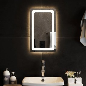 Καθρέφτης Μπάνιου με LED 30x50 εκ. - Διαφανές