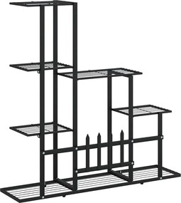 vidaXL Ανθοστήλη Μαύρη 94,5 x 25 x 88 εκ. Μεταλλική
