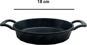 Stewehome τηγάνι από χυτοσίδηρο για ομελέτα Μαύρο 8x8 cm
